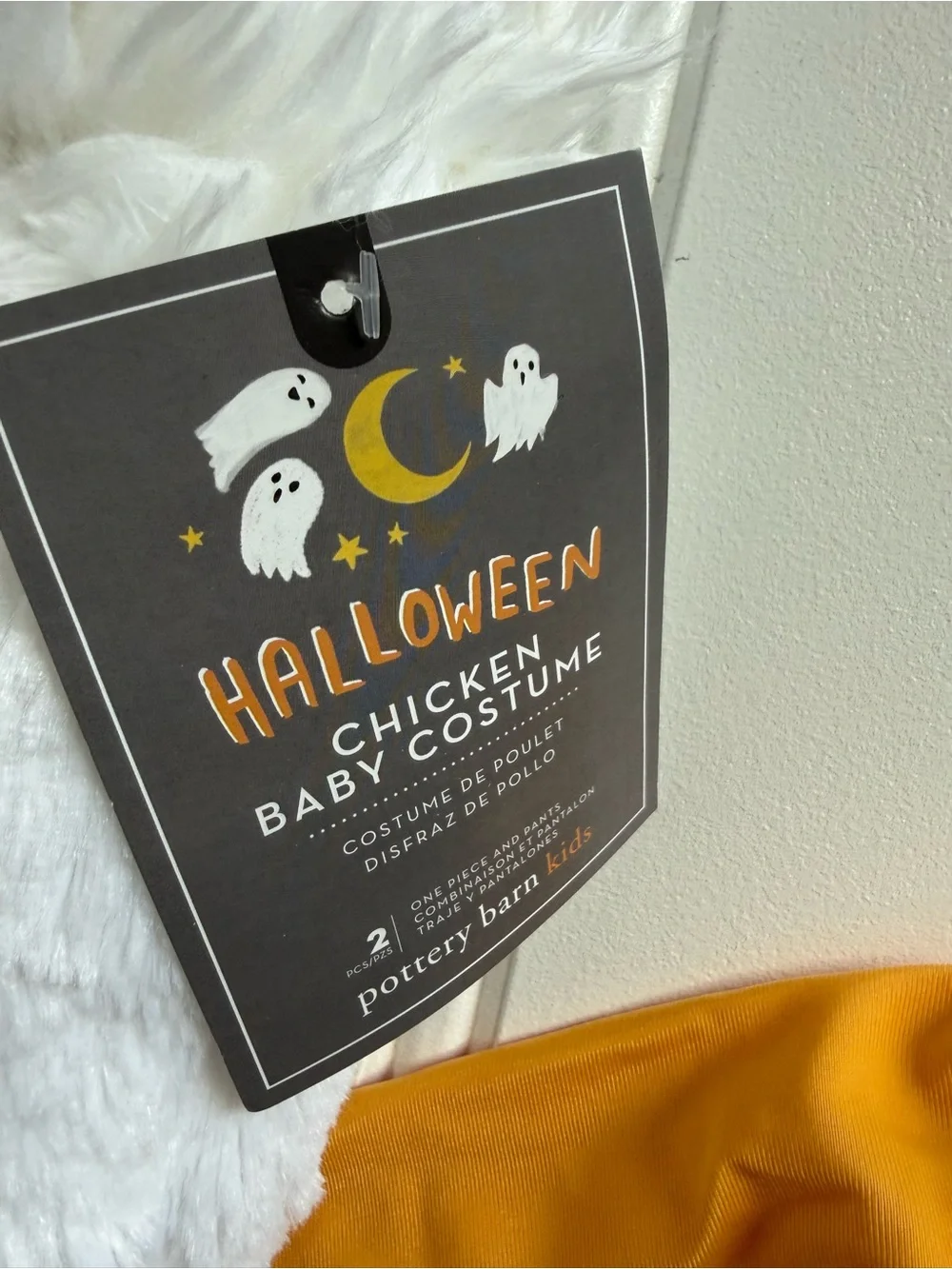 Pottery Barn Kids Baby Chicken Halloween Costume 6-12 Months New 3009 - Picture 2 of 4